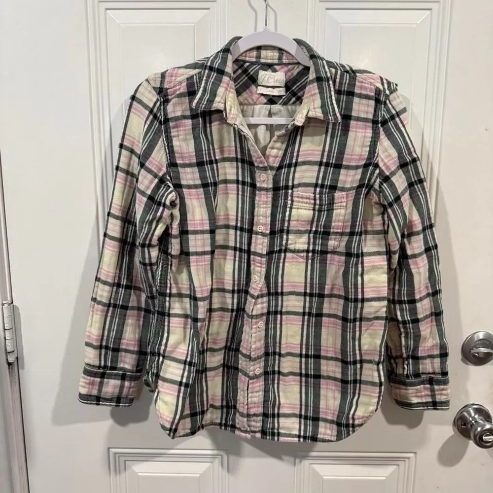 Jcrew Women's double Flannel Shirt